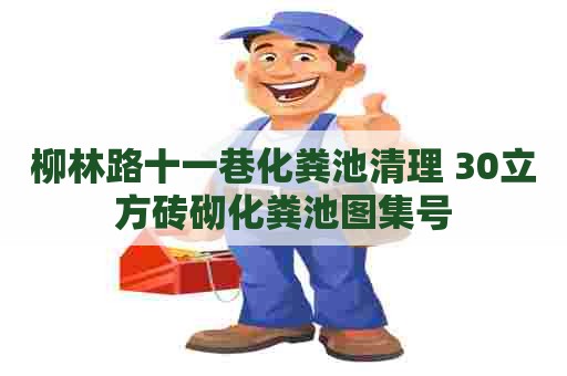 柳林路十一巷化粪池清理 30立方砖砌化粪池图集号
