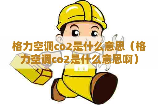 格力空调co2是什么意思（格力空调co2是什么意思啊）
