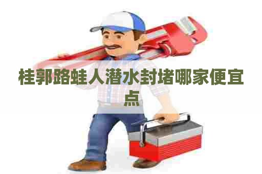 桂郭路蛙人潜水封堵哪家便宜点