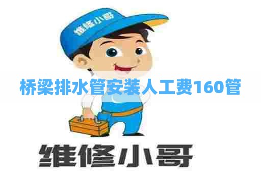 桥梁排水管安装人工费160管