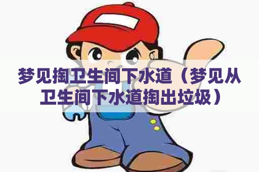 梦见掏卫生间下水道（梦见从卫生间下水道掏出垃圾）