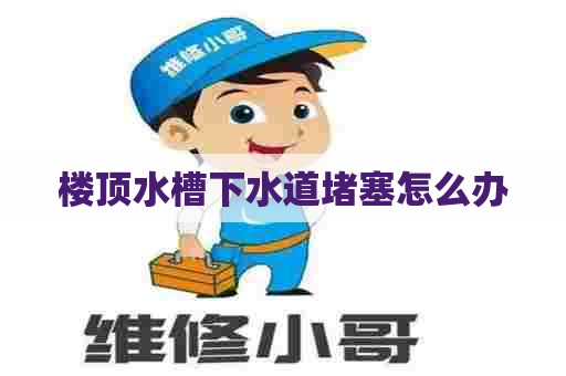 楼顶水槽下水道堵塞怎么办