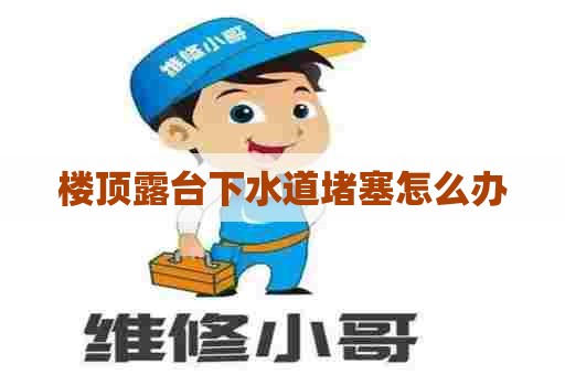 楼顶露台下水道堵塞怎么办