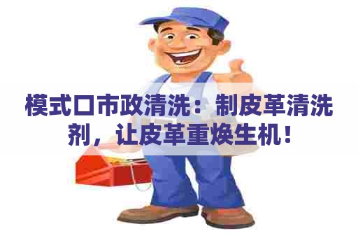 模式口市政清洗：制皮革清洗剂，让皮革重焕生机！