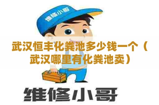 武汉恒丰化粪池多少钱一个（武汉哪里有化粪池卖）