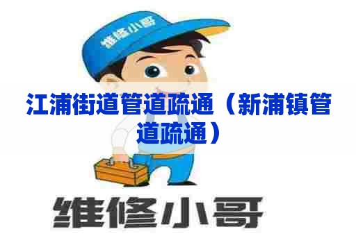 江浦街道管道疏通（新浦镇管道疏通）