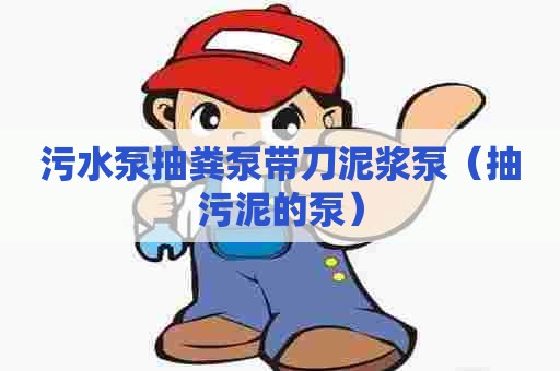 污水泵抽粪泵带刀泥浆泵（抽污泥的泵）