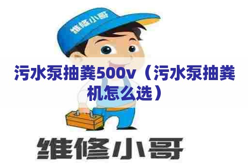 污水泵抽粪500v(污水泵抽粪机怎么选) 污水泵抽粪500v(污水泵抽粪机怎么选)