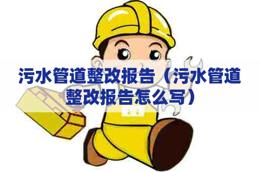 污水管道整改报告（污水管道整改报告怎么写）