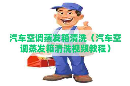 汽车空调蒸发箱清洗（汽车空调蒸发箱清洗视频教程）