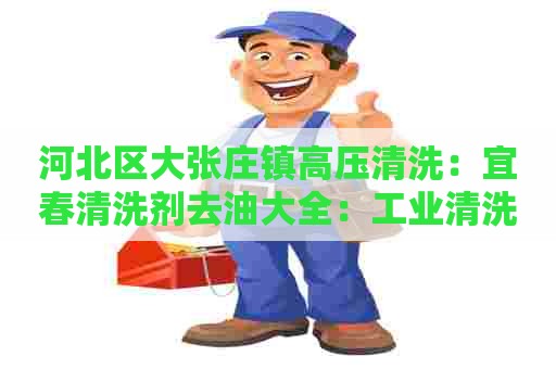 河北区大张庄镇高压清洗：宜春清洗剂去油大全：工业清洗剂分类之宜春专属