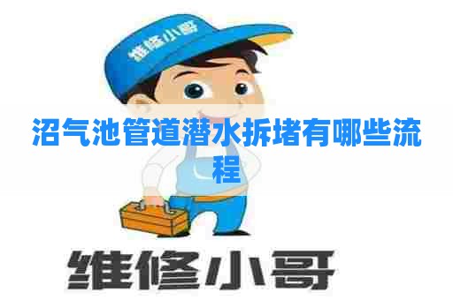 沼气池管道潜水拆堵有哪些流程