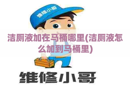 洁厕液加在马桶哪里(洁厕液怎么加到马桶里)