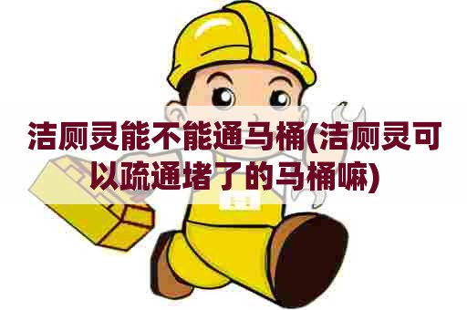 洁厕灵能不能通马桶(洁厕灵可以疏通堵了的马桶嘛)