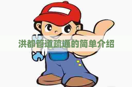 洪都管道疏通的简单介绍