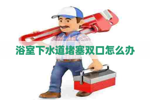 浴室下水道堵塞双口怎么办