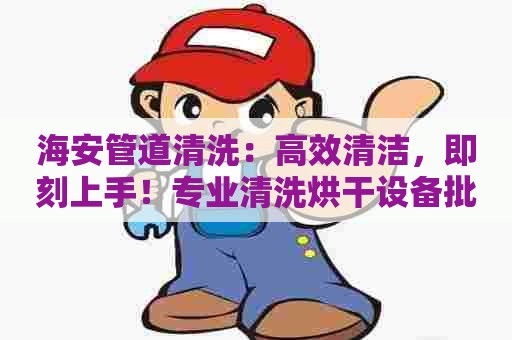 海安管道清洗：高效清洁，即刻上手！专业清洗烘干设备批发供应
