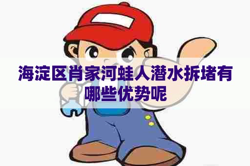 海淀区肖家河蛙人潜水拆堵有哪些优势呢 海淀区肖家河蛙人潜水拆堵有哪些优势呢