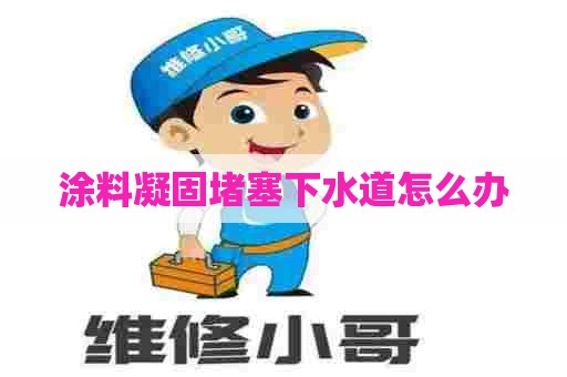 涂料凝固堵塞下水道怎么办