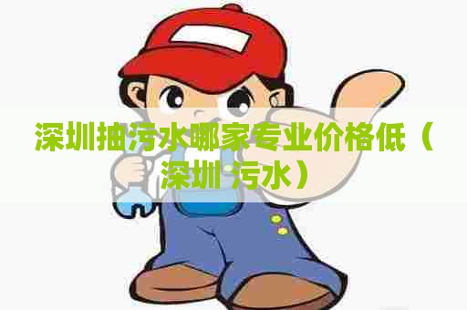 深圳抽污水哪家专业价格低（深圳 污水）