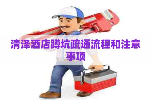 清泽酒店蹲坑疏通流程和注意事项