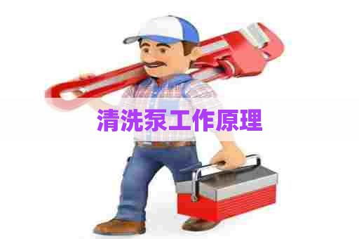 清洗泵工作原理 清洗泵工作原理