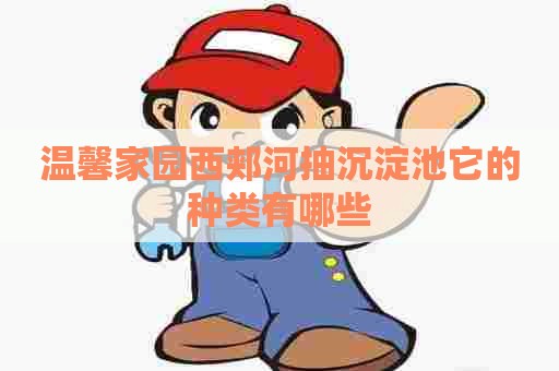 温馨家园西郏河抽沉淀池它的种类有哪些