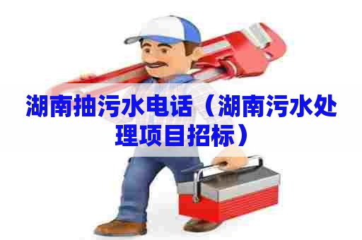 湖南抽污水电话（湖南污水处理项目招标）