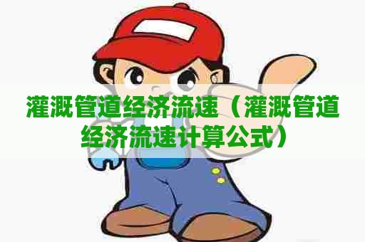 灌溉管道经济流速（灌溉管道经济流速计算公式）