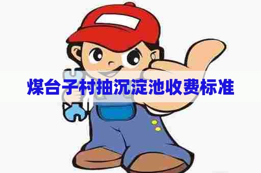 煤台子村抽沉淀池收费标准