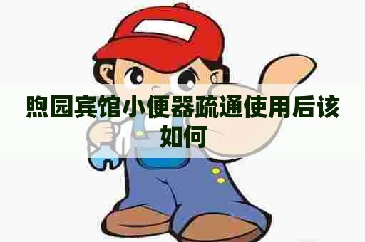 煦园宾馆小便器疏通使用后该如何