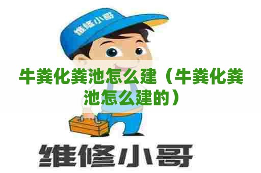 牛粪化粪池怎么建（牛粪化粪池怎么建的）