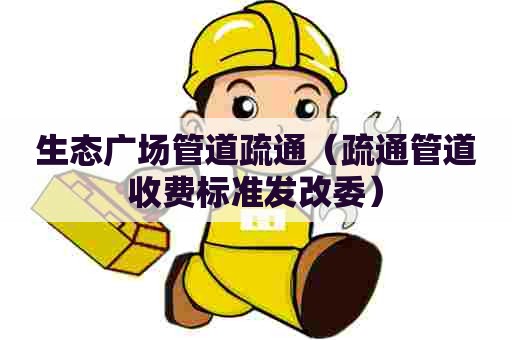 生态广场管道疏通（疏通管道收费标准发改委）