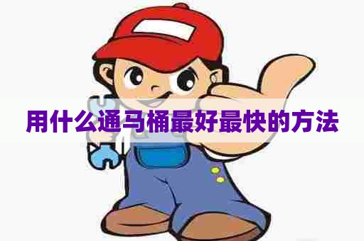 用什么通马桶最好最快的方法