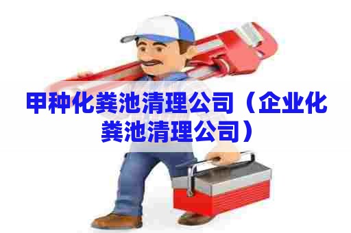 甲种化粪池清理公司（企业化粪池清理公司）