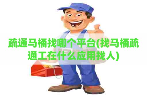 疏通马桶找哪个平台(找马桶疏通工在什么应用找人)