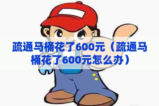 疏通马桶花了600元（疏通马桶花了600元怎么办）