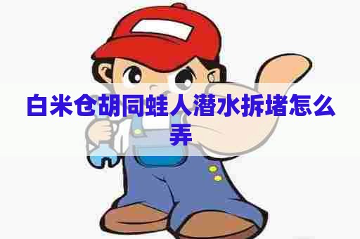 白米仓胡同蛙人潜水拆堵怎么弄