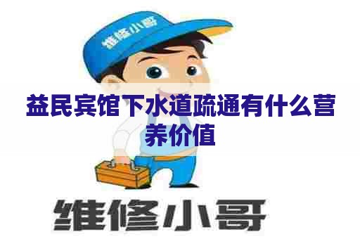 益民宾馆下水道疏通有什么营养价值