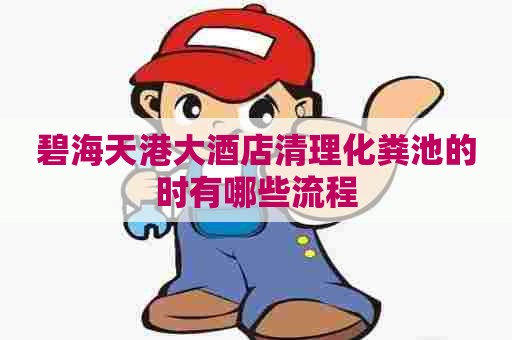 碧海天港大酒店清理化粪池的时有哪些流程