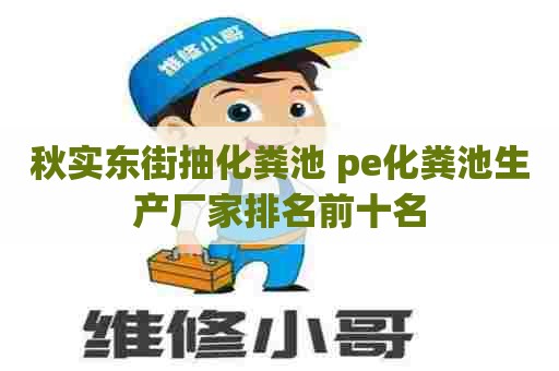 秋实东街抽化粪池 pe化粪池生产厂家排名前十名
