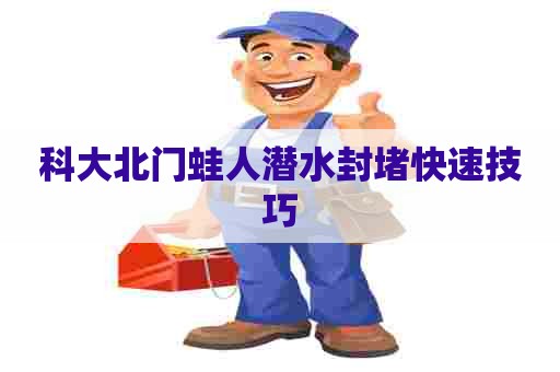 科大北门蛙人潜水封堵快速技巧