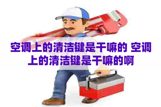 空调上的清洁键是干嘛的 空调上的清洁键是干嘛的啊
