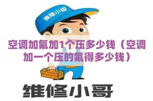 空调加氟加1个压多少钱（空调加一个压的氟得多少钱）