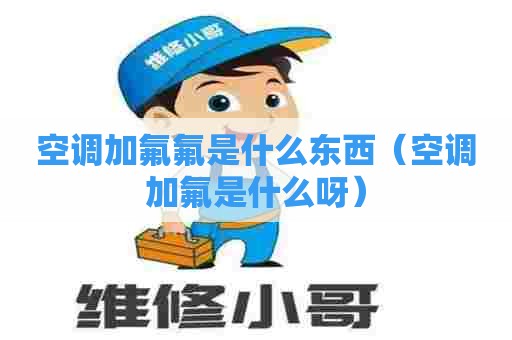 空调加氟氟是什么东西（空调加氟是什么呀）