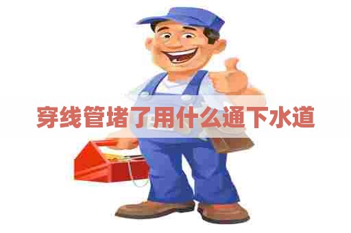 穿线管堵了用什么通下水道
