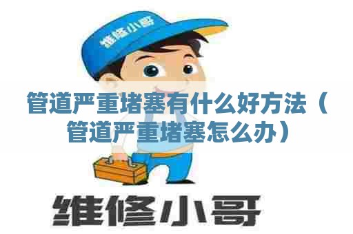 管道严重堵塞有什么好方法(管道严重堵塞怎么办) 管道严重堵塞有什么好方法(管道严重堵塞怎么办)