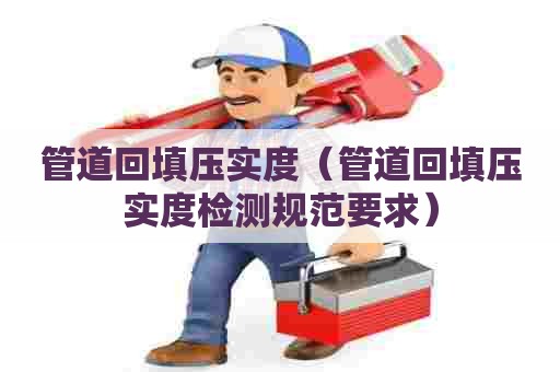 管道回填压实度（管道回填压实度检测规范要求）
