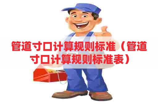 管道寸口计算规则标准（管道寸口计算规则标准表）