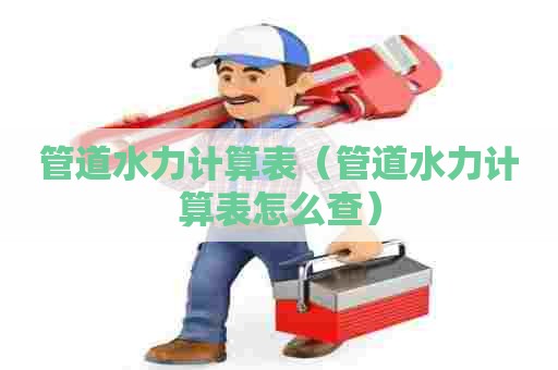 管道水力计算表（管道水力计算表怎么查）